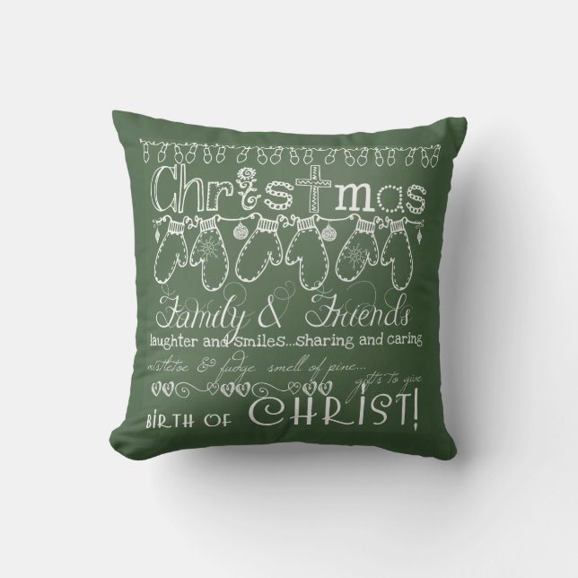 Coussin du temps de Noël (Recto)