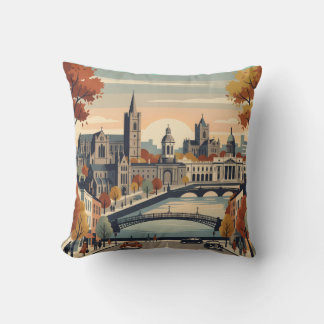 Coussin Dublin en automne