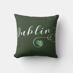 Coussin Dublin Heart Throw Cushion, Irlande