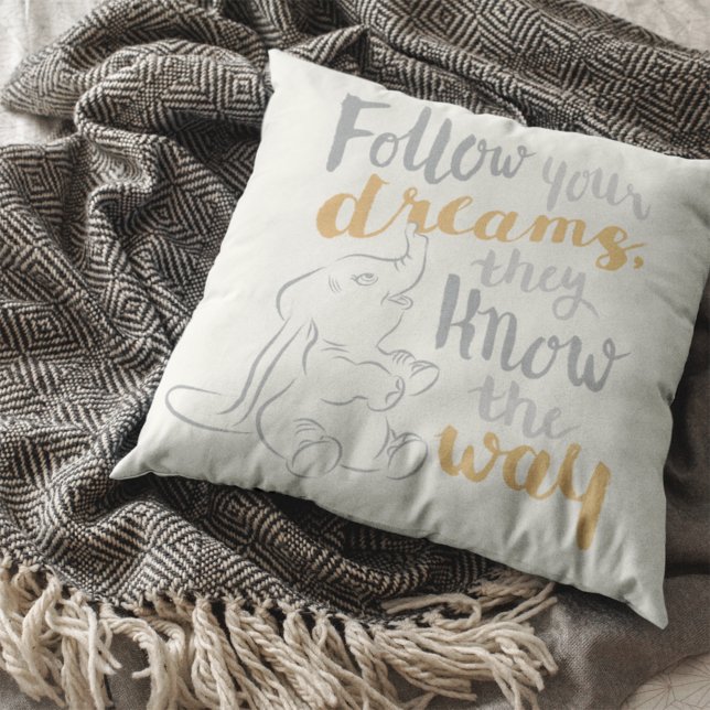 Coussin Dumbo (homonymie) | Follow Your Dreams (Créateur téléchargé)