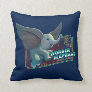Coussin Dumbo  Merveilleux Eléphant S'Enfonce Dans L'Art 