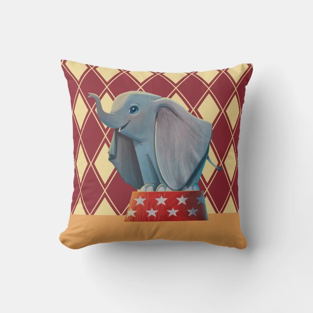 Coussin Dumbo| Podium Smiling Atop Circus (Recto)