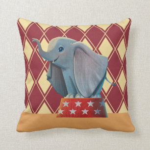 Coussin Dumbo  Podium Smiling Atop Circus