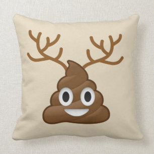 Coussin Dunette Emoji avec des andouillers