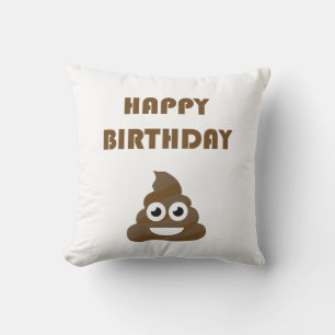 Coussin Dunette mignonne drôle Emoji de partie de joyeux