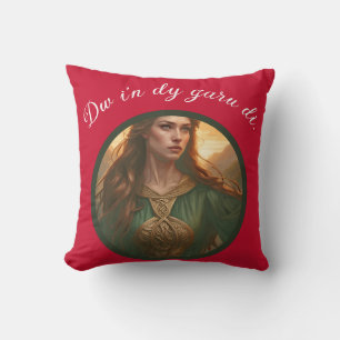 Coussin Dwynwen la patronne des amoureux découpée v2