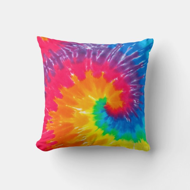 Coussin Dye de jonction psychédélique (Recto)