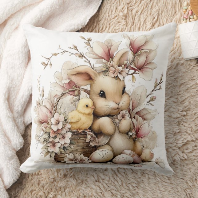 Coussin Easter Bunny With Chick  (Couverture)