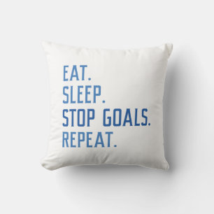 Coussin Eat Sleep Stop Buts Répéter