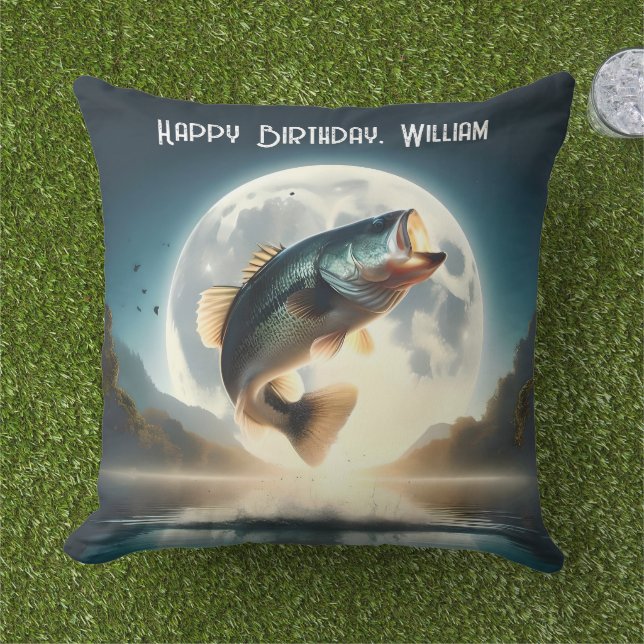 Coussin Eau de la lune et sauts (Herbe)