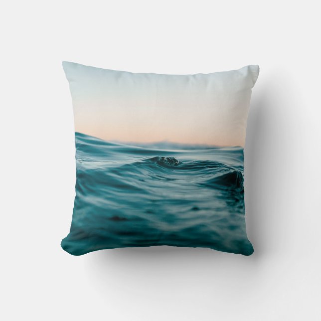 Coussin Eau mer mer mer mer mer nature (Recto)