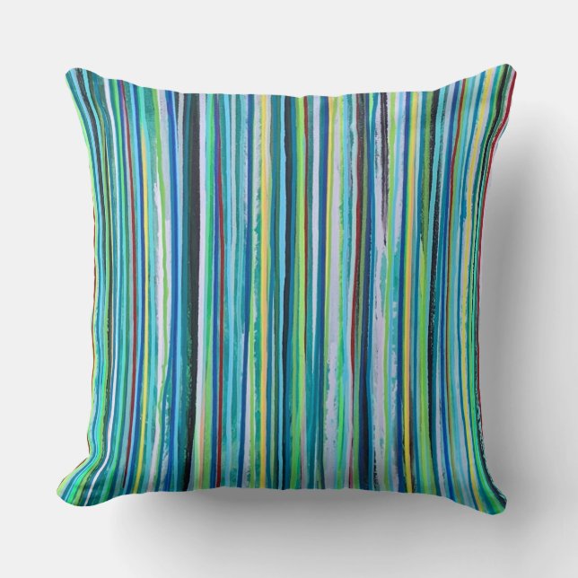 Coussin Eau tombante 20 x 20 Poly Throw Pillow (Recto)