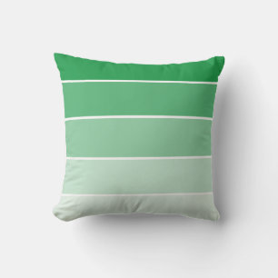 Coussin Échantillons de peinture vert brillant
