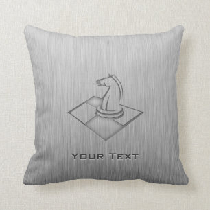 Coussin Échecs ; Métal-regard balayé