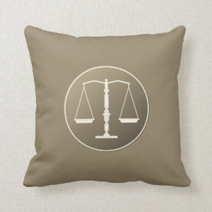 Coussin Échelles de justice Jeu d'oreiller