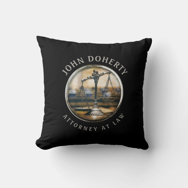 Coussin Échelles de justice Jeu d'oreiller (Recto)