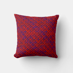 Coussin Échelles rouge et violet