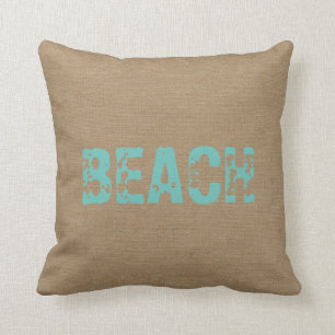 Coussin Échouez le décor minable nautique de jute de toi