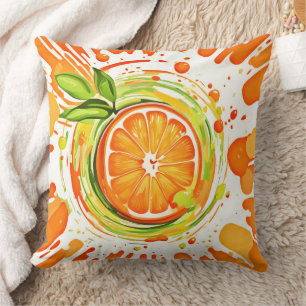 Coussin Éclaboussure de joie aux agrumes