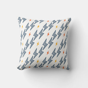 Coussin Éclairs Gribouillis Sans Couture Flash