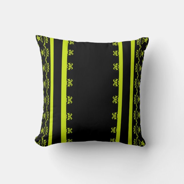 Coussin Éclipse néon (Recto)