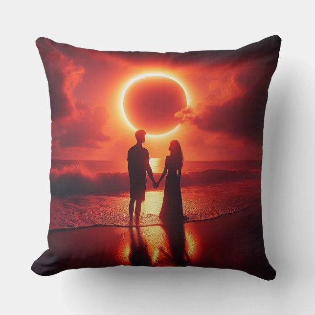 Coussin Éclipse romantique (Recto)