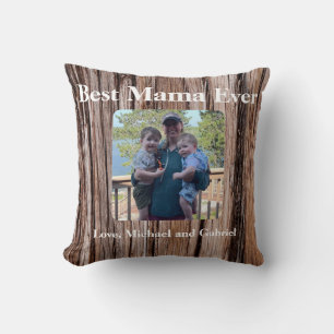 Coussin Écorce de cèdre rustique, arbre naturel extérieur 