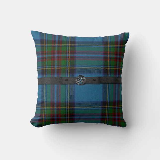 Coussin écossais coloré de plaid de tartan (Recto)