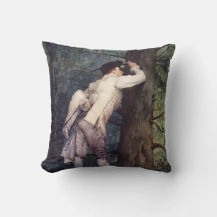 Coussin Écrire le nom de son amant sur un arbre (Romance)