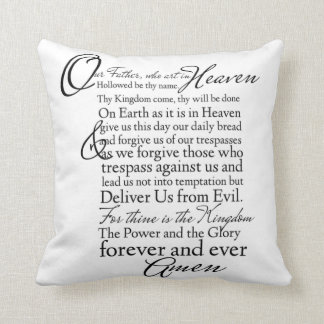 Coussin Écriture de prière des seigneurs Bible Verse Couss