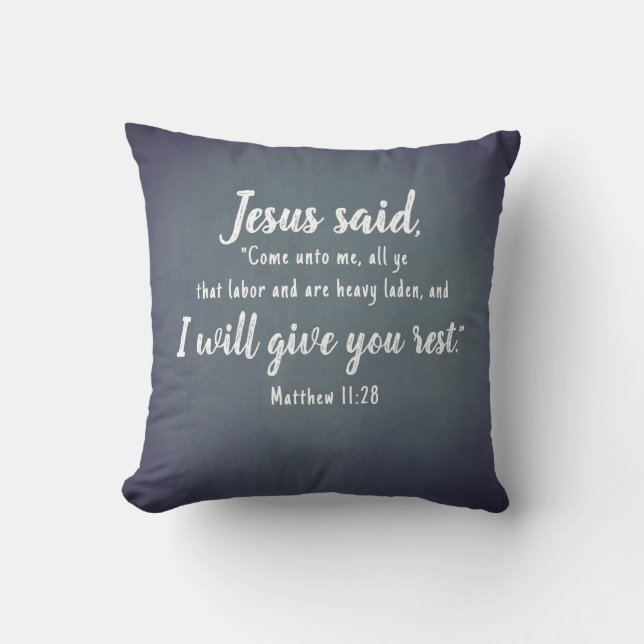 Coussin Écriture de repos personnalisée (Recto)