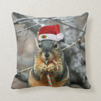 Coussin Écureuil de Noël