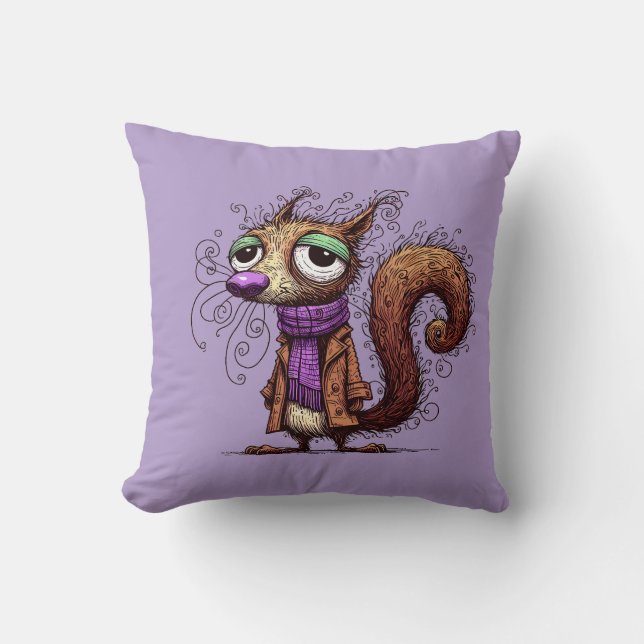 Coussin Écureuil d'hiver (Recto)