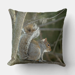 Coussin Écureuil gris