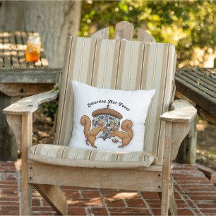 Coussin Écureuils Disco Samedi Nut Fièvre