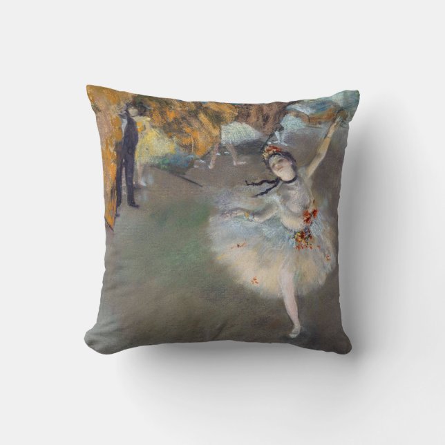Coussin Edgar Degas - L'Étoile / Danseur sur scène (Recto)