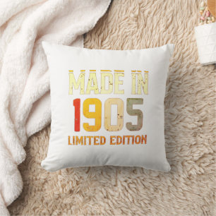 Coussin "Édition limitée vintage faite en 1905-