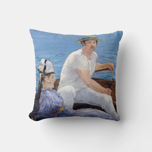 Coussin Edouard Manet - En bateau (Recto)