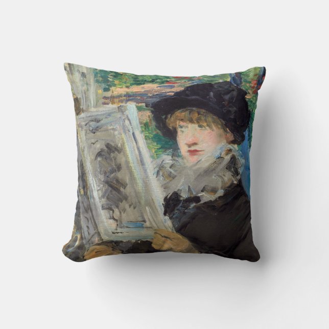 Coussin Edouard Manet - Lecture Femme (Recto)