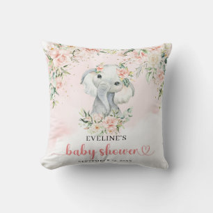Coussin Eeucalyptus floral moelleux