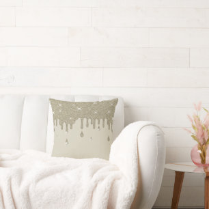 Coussin Effet Parties scintillant en argent et étincelles
