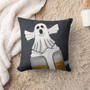 Coussin Éffrayant fantôme d'Halloween