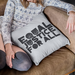 Coussin Égalité De Justice Pour Tous - Jeu D'Oreiller