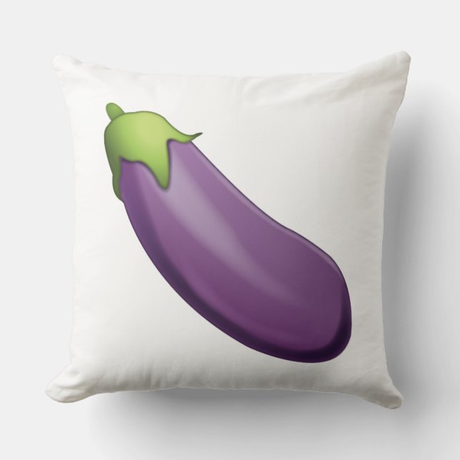 Coussin Eggplant - Emoji (Recto)