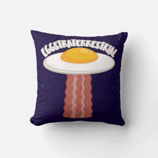 Coussin Eggstraterrestrial Avec Texte (Recto)