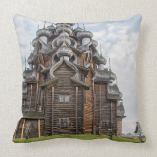 Coussin Église en bois orné, Russie