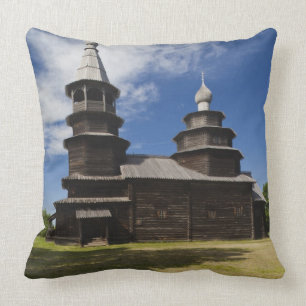Coussin Église orthodoxe russe traditionnelle en bois