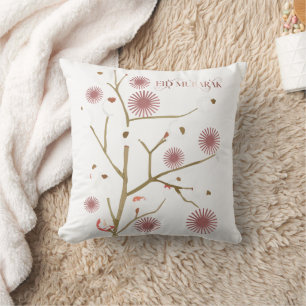 Coussin Eid Moubarak Esthétique feuille Soleil Flamme Élém