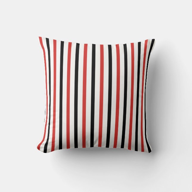 Coussin Élégance de bande verticale (Recto)