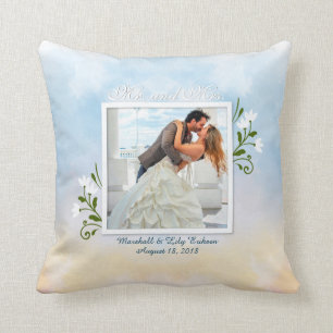 Coussin Élégant ajoutez votre propre carreau de mariage de